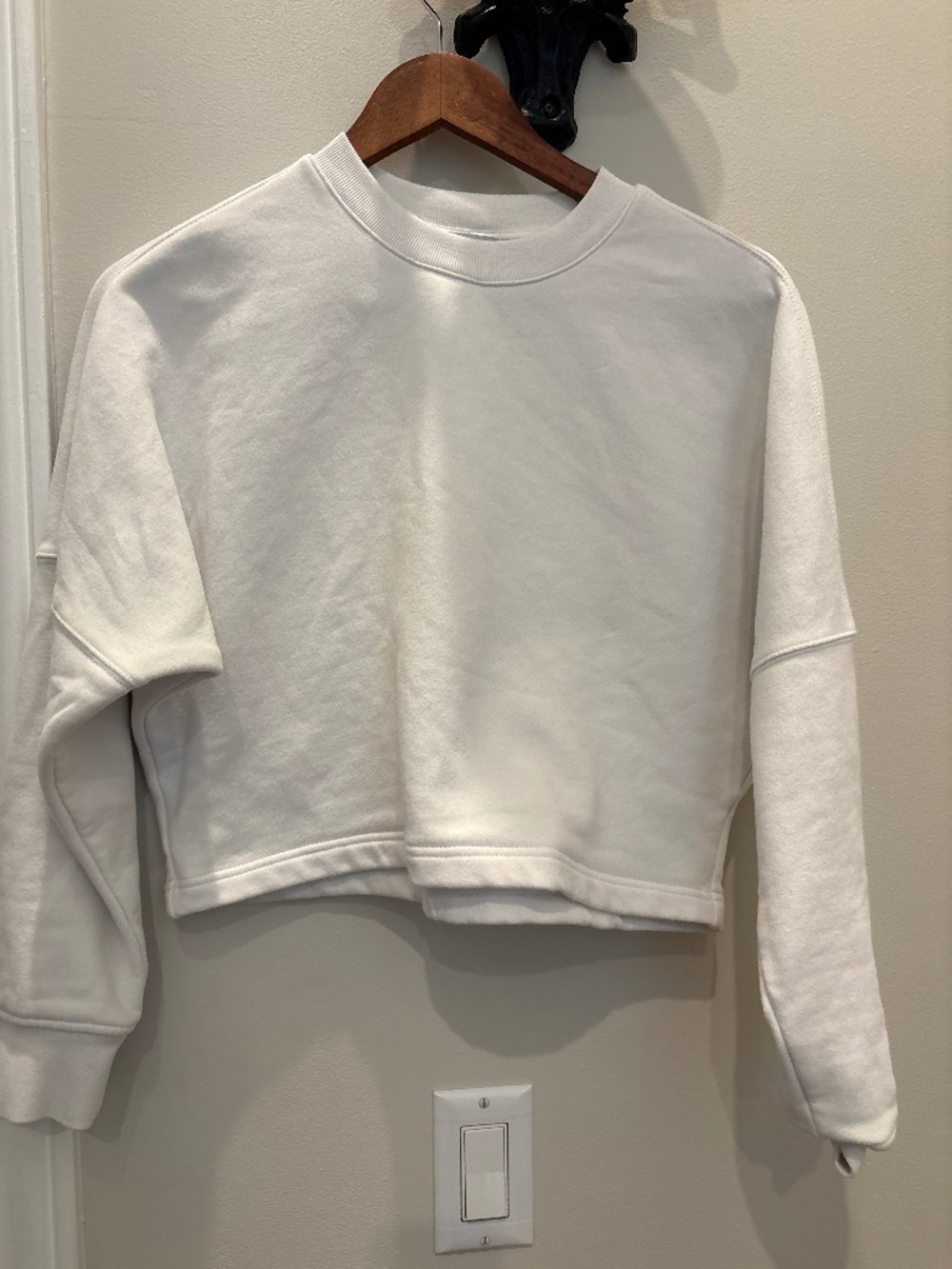 Athleta crop fleece sweater
